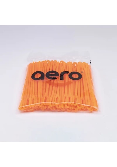 Aero Çuvaldız Plastik Geniş Delik Kısa 17 cm 100 Adet Turuncu