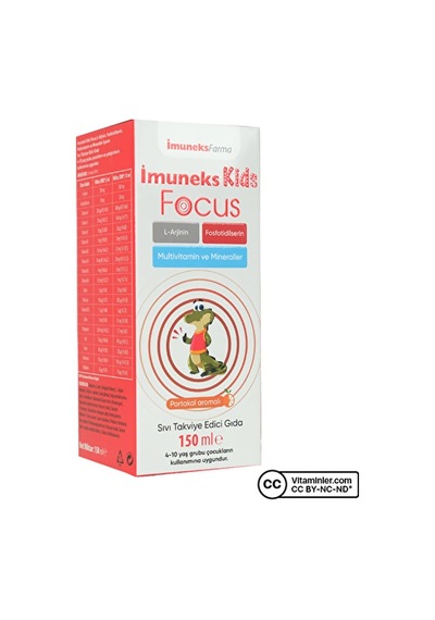 Imuneks Kids Focus Şurup 150 Ml