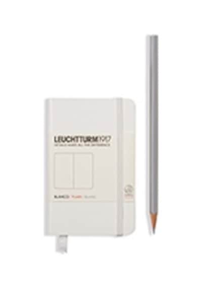 Leuchtturm 1917 Not Defteri Mini Boy A7 , Sert Kapak, 169 Numaralandırılmış Sayfa, Düz, Beyaz