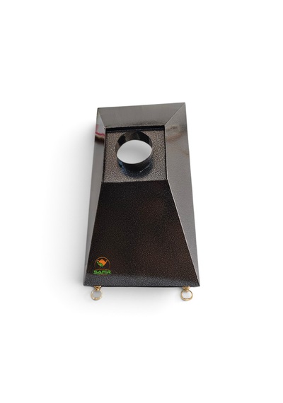 Safir Gri Statik Boyalı Davlumbaz 120 Cm Ebatlı Safir Davlumbaz 5 Ve 6 Gözlü Çay Kazanı İçin Davlumbaz