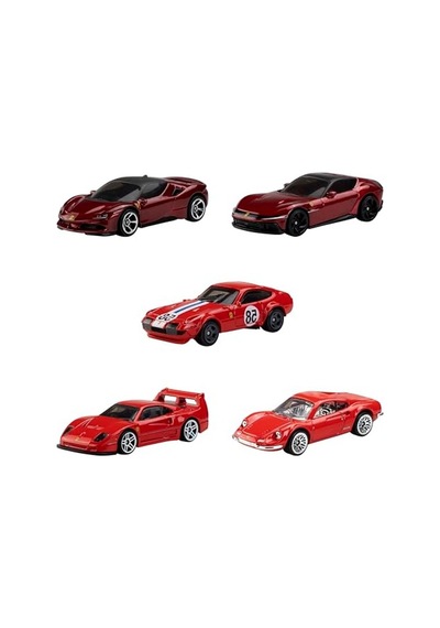 5'li Ferrari Araba Seti İle Eğlenceli Oyun Deneyimi, Yüksek Kaliteli Araçlar