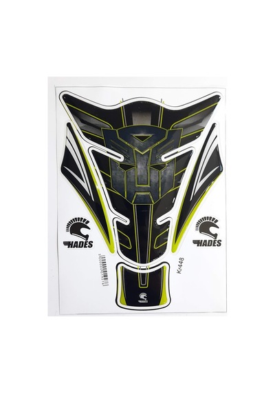 Hades Üniversal Tank Pad Transformers Nightflou Motosiklet Depo Koruma Siyah