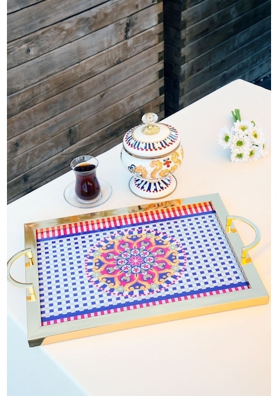 Elgstp-9307-10 Miss Betty 30x40 Cm Metalik Sunum Tepsisi 001