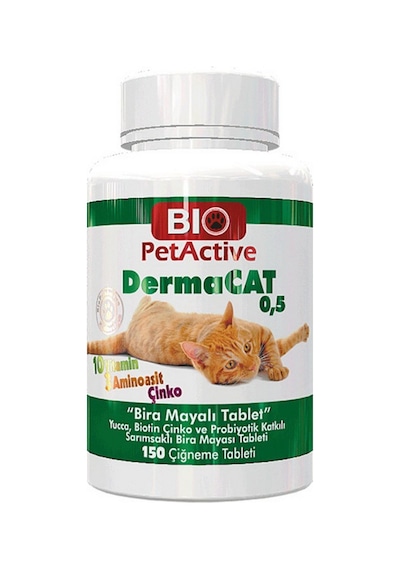Bio Petactive Dermacat Kediler için Sarımsaklı Maya Tableti 150'li