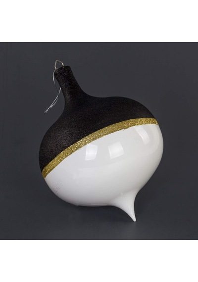 Siyah/beyaz Damla Süs Yılbaşı 30x38 Cm