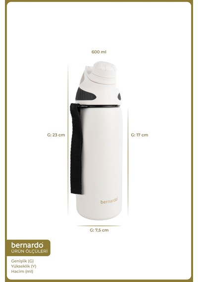 Bernardo Viva Termos Matara Krem 600ml
