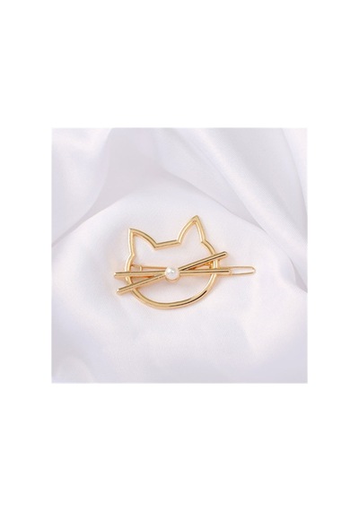 So-much Kadın Büyük Boy Sevimli Pens Gold Toka Kedi Figürlü-8 Gold Kedi İncili - 105664972 Gold Kedi İncili - 105664972 Gold Kedi İncili