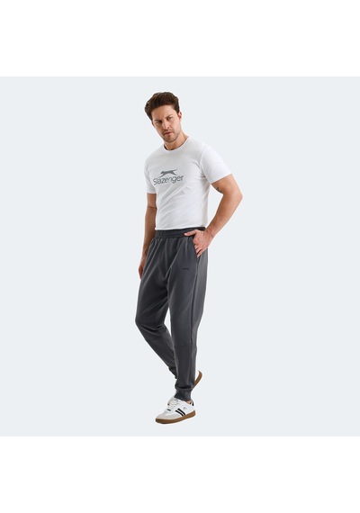 Slazenger VALERIE Erkek Cepli Koyu Gri Eşofman Altı