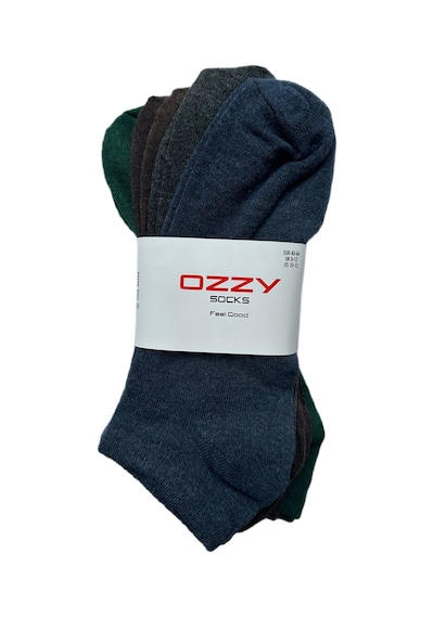 Ozzy Socks 8 Çift Ekonomik Pamuklu Renkli Erkek Patik Çok Renkli