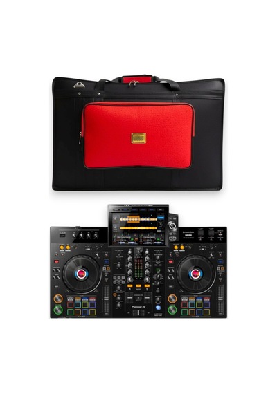 Xdj Rx3 Setup Için Uyumlu Çanta Soft Case Kılıf. Siyah Kırmızı.