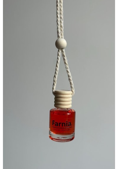 Farnia Yüksek Esanslı Askılı Araç Kokusu Edp Parfüm Kırmızı Gül 8 Ml