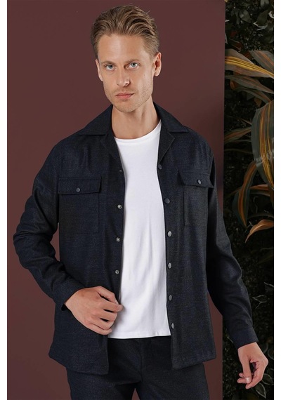 Efor G 1560 Slim Fit Lacivert Klasik Gömlek Lacivert Efor G 1560 Slim Fit Lacivert Klasik Gömlek Lacivert