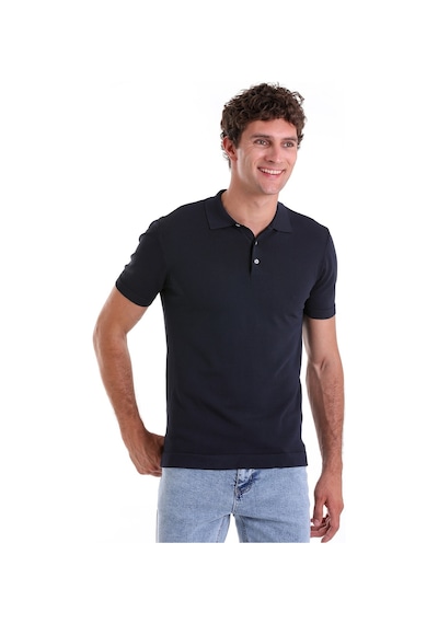 Hatemoğlu Lacivertvert Comfort Fit Düz Polo Yaka Rayon Triko Tişört Lacivert Hatemoğlu Lacivertvert Comfort Fit Düz Polo Yaka Rayon Triko Tişört Lacivert