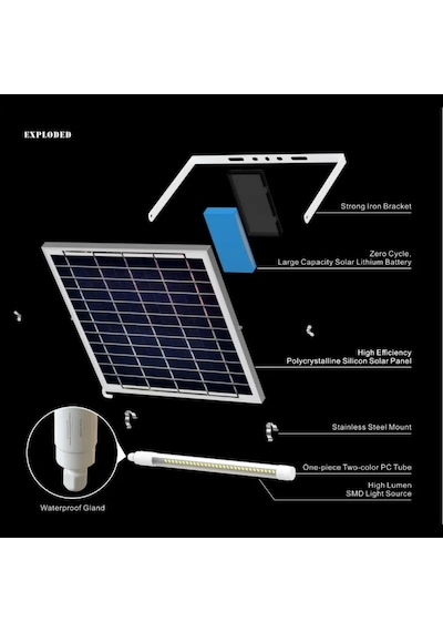 Forlife 150w Solar Billboard Tabela Ve Duvar Aydınlatma Armatürü