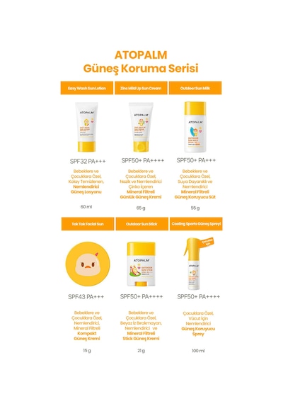 Çocuklar İçin Serinletici Güneş Koruyucu Sprey Atopalm Cooling Sport Sun Spray Kids Spf50+ Pa++++