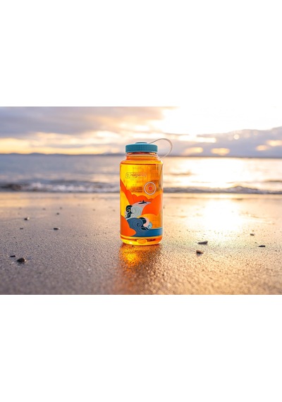Nalgene Üniseks Yetişkin Geniş Ağızlı Şişe, Retro Klemens, 1 L Çok Renkli