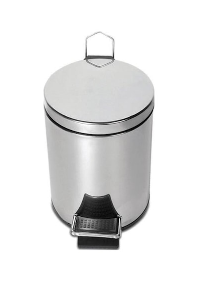 Omnisoft Plx3700-303 Krom Pedallı Paslanmaz Çöp Kovası 3 Lt