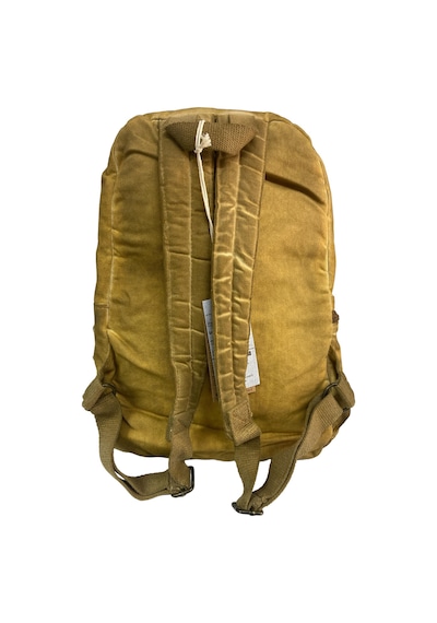 Old Cotton Cargo Kaliteli Vintage Disayn Laptop Bölmeli Sırt Gezi Çantası Leone Bag Oil 5100 Camel