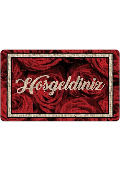 Evaşk Kapı Önü Paspası Vinil Kaymaz Tabanlı 45 X 70 Evaşkdm12123
