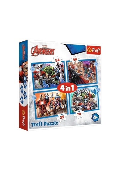 Puzzles - "4'ü 1 Arada" - Cesur Yenilmezler/ Yenilmezler