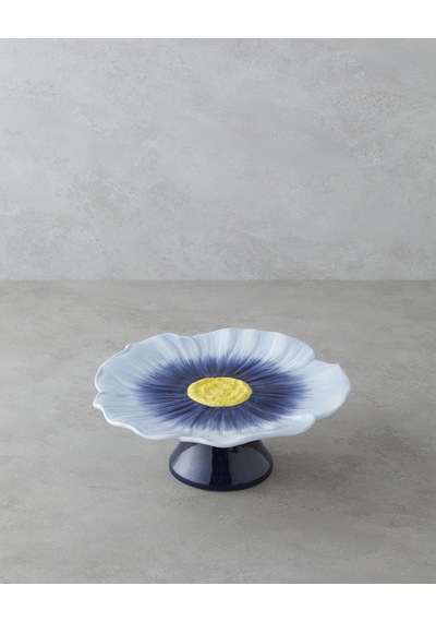 Flowerella Dolomite Kek Standı 26 Cm Mavi