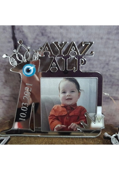 Baskıcı Amca 1 Yaş Pleksi Magnet GÜMÜŞ