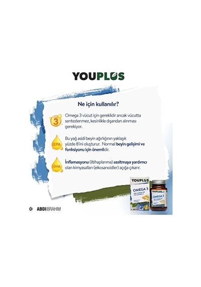 Youplus Omega-3 30 Kapsül Kofre 2.si %50 İndirimli X2
