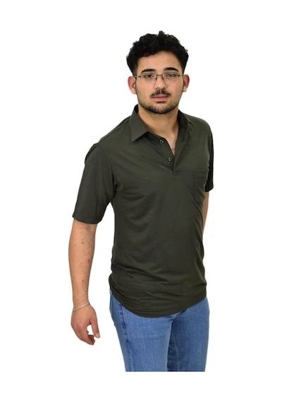 Raymons Erkek Büyük Beden Gömlek Yaka Tişört T6065 Bgl-st04540 Haki
