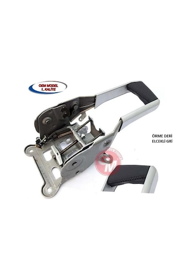 Gua El Fren Tabancası Kolu Gri Deri Elcekli Renault Megane Iı 02 08 Komple  Model 40440 8200321029 8200273002 8200540725