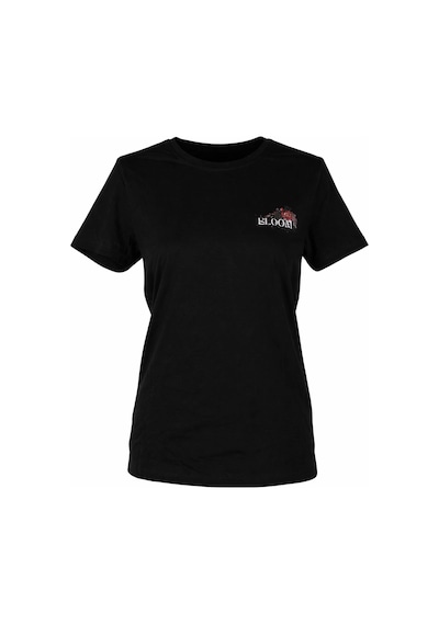 Trender Bloom Baskı Siyah Kadın T-shirt 26yl71595007 Siyah
