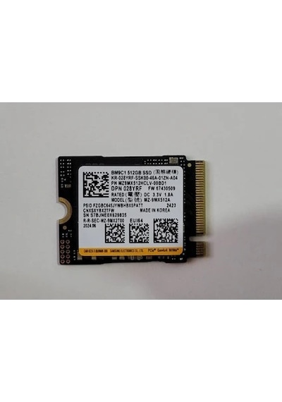 Samsung , Bm9c1 2230 512gb M.2 Pcıe 3100/1800 Ssd Kutusuz 9mx512a