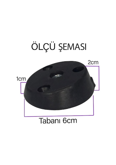 3 Adet Dereceli Ayak Tabanı Siyah Mobilya Masa Sehpa Ayağı Bağlantı Aparatı Açılı Plastik
