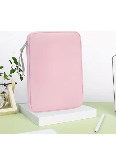 Bölmeli Tablet Ve Notebook İçin Dayanıklı Koruma Kılıfı Taşınabilir Çanta Pembe