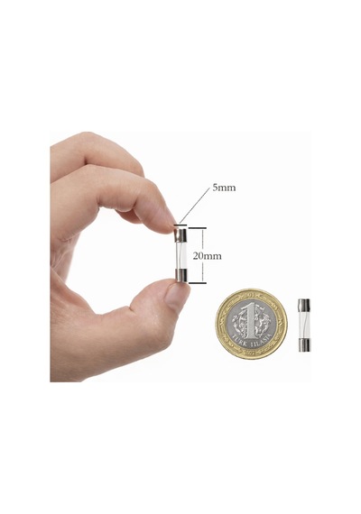 Cam Tüp Sigorta Seti 150 Adet 0.1a 20a Arası Çeşitler 250vac 5x20mm