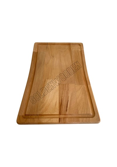 Doğal Ahşap Sunum Tabağı Iç Bükey Ahşap Sunumluk Kayın/gürgen Boy:38cm En:25cm