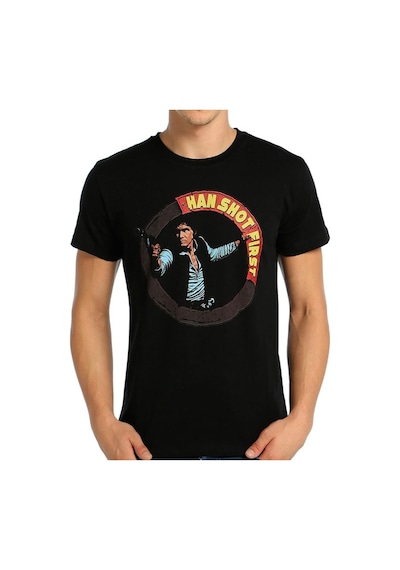 Bant Giyim - Star Wars Han Solo Siyah Erkek T-Shirt Tişört