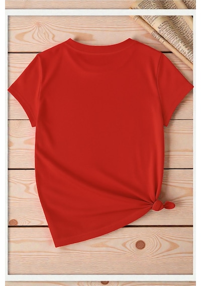 Uyguntarz Unisex Duffy Baskılı Tasarım Tshirt Kırmızı