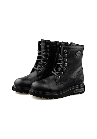 Harley Davidson Tums New Kadın Günlük Bot 025Z100630-BLACK-BASKILI-DERI Siyah