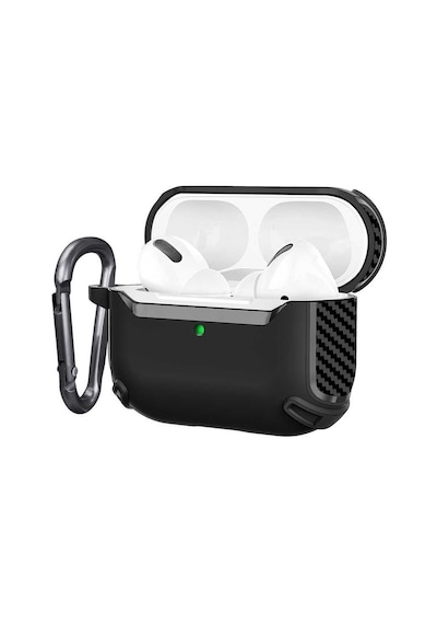Apple Uyumlu AirPods 1. / 2. Nesil Kılıf Karbonfiber Tpu Silikon Kılıf 26 001