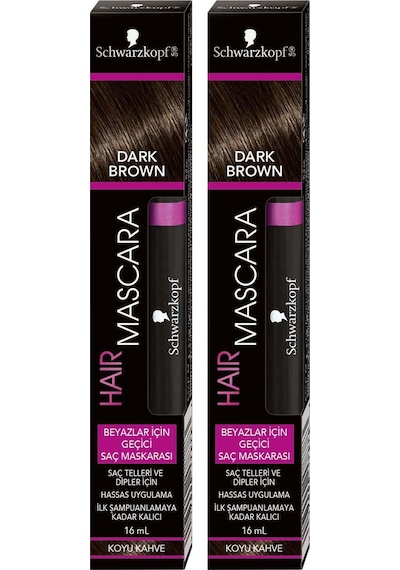 Schwarzkopf Saç Maskarası Koyu Kahve X 2 Adet