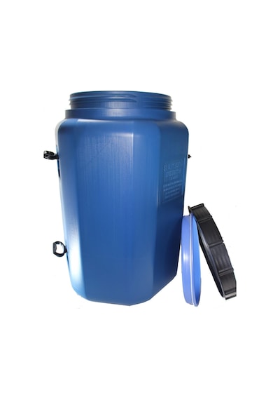 Şen 80 L Köşeli İçi Beyaz Plastik Yağ Varili Zeytinyağı Turşu Bidonu