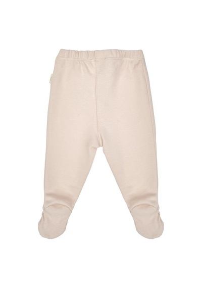 Babycosy Organic Wear Bebek 2li Patikli Pantalon %100 Organik Pamuk , Bebek - Yenidoğan- Csy8141 Ekru
