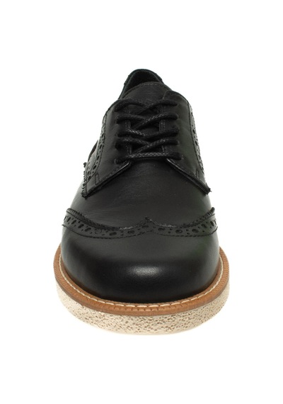 Mammamia D24ya-710 Kadın Deri Oxford Ayakkabı D24YA-710-R7307 Siyah