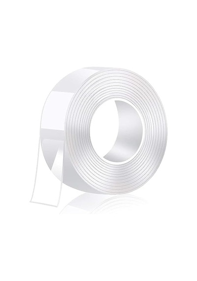 Orret Home Çift Taraflı Nano Bant Extra Güçlü Yeniden Kullanılanilir Silikon Bant Şeffaf 1 Metre 10