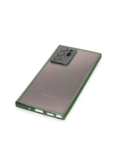 Newface Samsung Galaxy Uyumlu Note 20 Ultra Kılıf Razer Lensli Silikon Glblseme - 37 - Yeşil