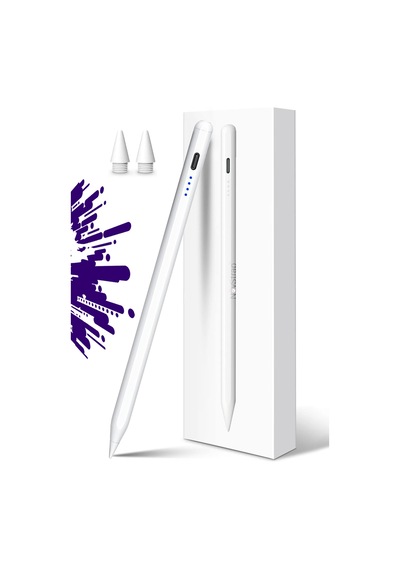 Novstrap Apple Uyumlu iPad Pro 11 2/3/4 Nesil İle Dokunmatik Tablet Kalemi Dz900 Gen3 Stylus Pencil Avuç İçi Reddi 2 Adet Yedek Uç