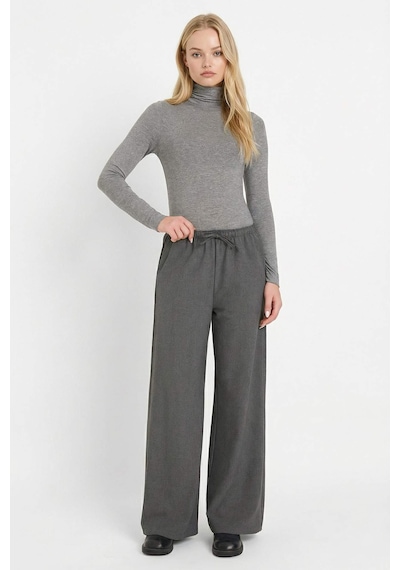 Defacto Coool Wide Leg Normal Bel Pantolon C1428ax25auar191 Antrasit