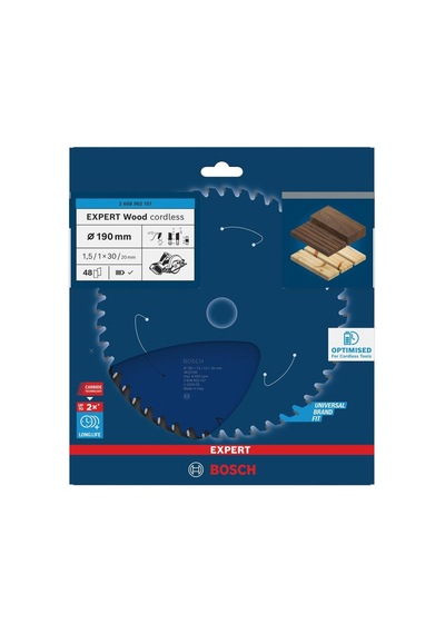Bosch Expert 190x30 Mm 48 Diş Akülü Ahşap Daire Testeresi 2608902157