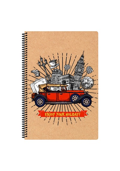 4 Adet Art Style Defter A4 60 Yaprak Çizgili Pp Kapak Spiralli