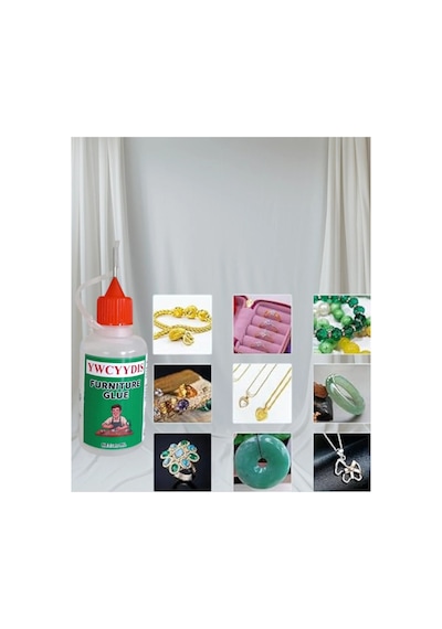 Yıwu El Sanatları, Porselen, Cam, Takı Ve Daha Fazlası İçin Şeffaf Reçine Katkılı Yapıştırıcı 30 Ml